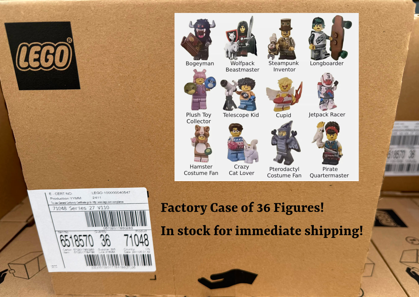 Lego Minifigures 71048 Series 27 - Case of 36 CMF